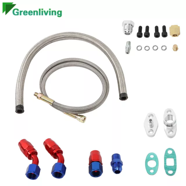 Universal Turbo Oil Line Kits Feed Return Drain Line T3 T4 T70 T66 T25 T28