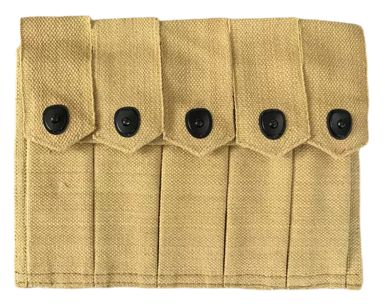 Pochette en toile à 5 poches US USGI WWII avec élingue à motif M1903... 2