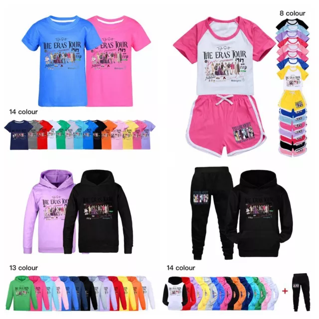 Girls Taylor Swiftie T-shirts Hoodie Joggers Pants Tracksuit Tops Birthday Gifts