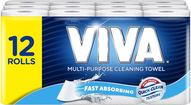 VIVA Paper Towels 12 Count (4x3 Rolls) - Packaging Variation- AU