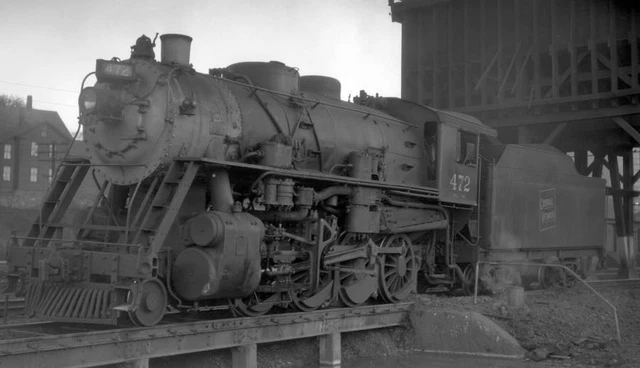 CV CENTRAL VERMONT Railway locomotive engine No 472 Old Train Photo $9. ...