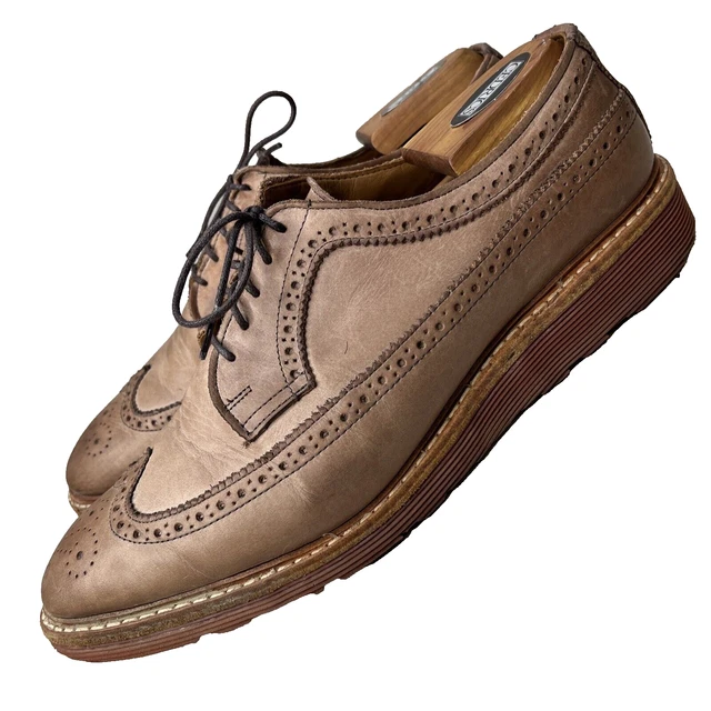 Allen Edmonds Shannon Drive Men\'s Dress Shoes Oxford Wingtip Tan US 11 D Allen Edmonds Shannon Drive Men main image 4