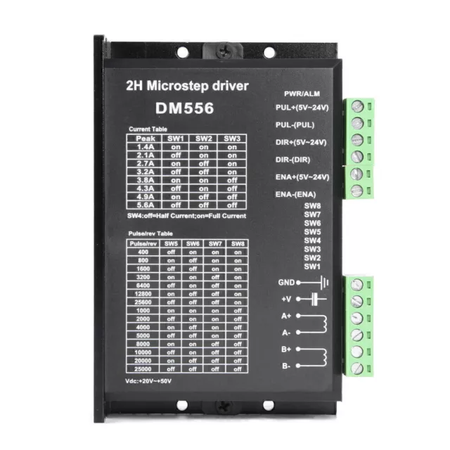 DM556 Digital Stepper Motor Driver 2-Phase 5.6A for Nema 23 34 Stepping Mot K4G5