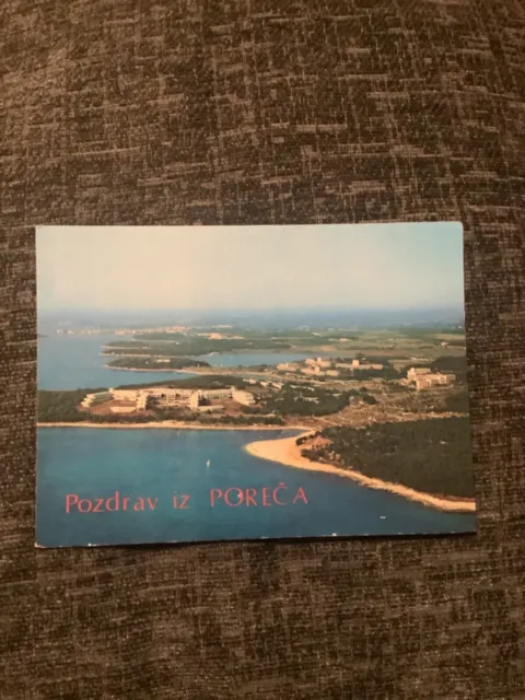 Greetings From Poreca, Croatia Postcard