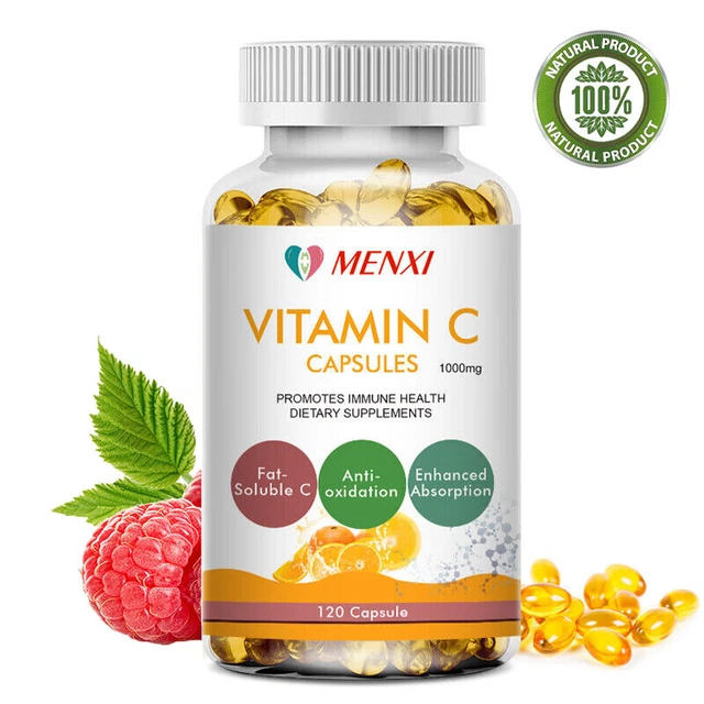 VITAMIN C CAPSULESIMMUNE System Support,Skin,Nails Premium Vitamin C