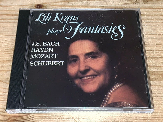 LILI KRAUS plays Fantasies by Bach Haydn Mozart Schubert VANGUARD CD NM Like New LILI KRAUS plays Fantasies by Bach Haydn Mozart Schubert VANGUARD CD NM Like New