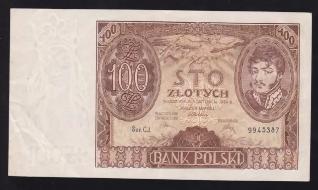 Poland ---  100  Zlotych  1934 --- Vf --- Very Nice ----