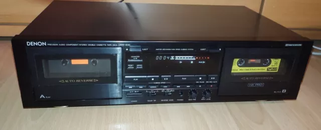 Denon DRW-830 Doppel Kassettendeck Auto Reverse Made In Japan Tape Cassette Top!