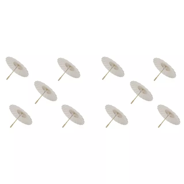 10 Pz Ombrellone di Carta 60cm Ombrellone Bianca Ombrello DIY Fotografia Pu5307
