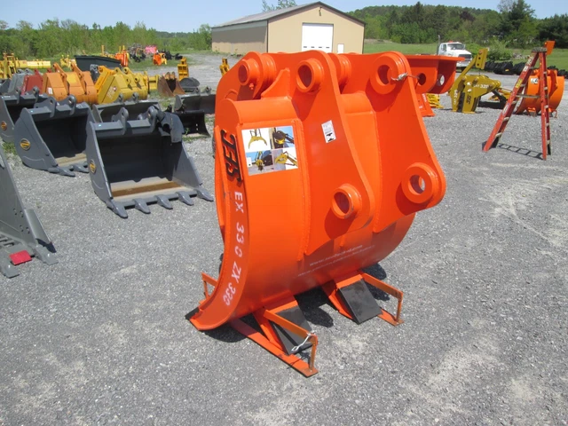 New SEC Adjustable 1/2 Stationary Excavator Grapple, Hitachi John Deere 300- 370