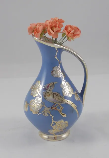 Rare Art Nouveau Vase Made of Porcelain With 1000/1000 Silberummantelung