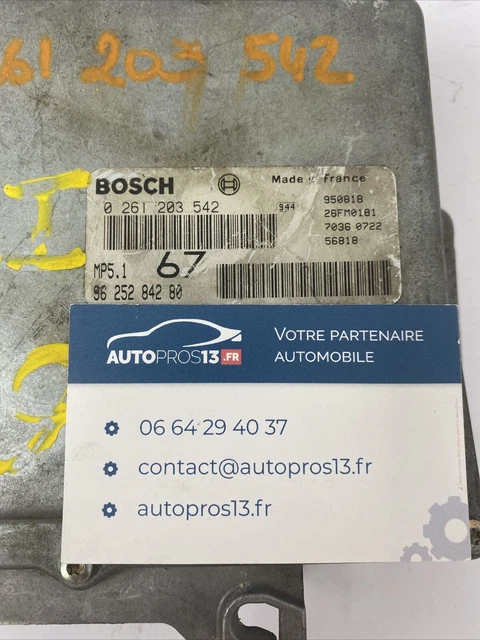 Calculateur Moteur (ECU) Pour Peugeot 106 1.4i - Pièce D'occasion En état Fonctionnel
