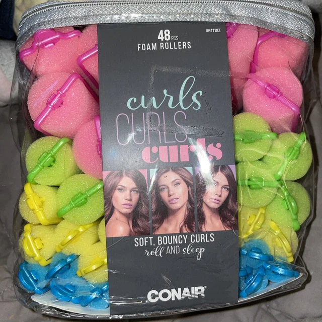 CONAIR SOFT, BOUNCY Curls Foam Rollers 48 Foam Rollers 9.90 PicClick