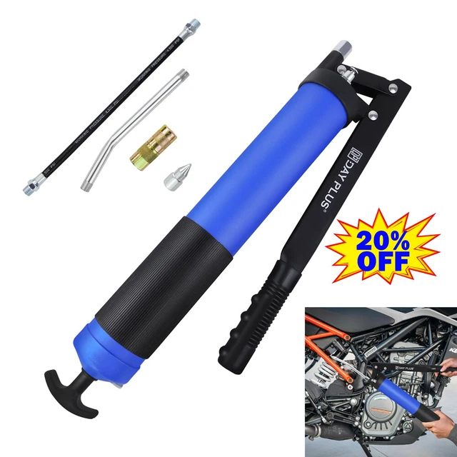 GREASE GUN HEAVY Duty Professional Pistol Grip 10000PSI 14Oz with Flex