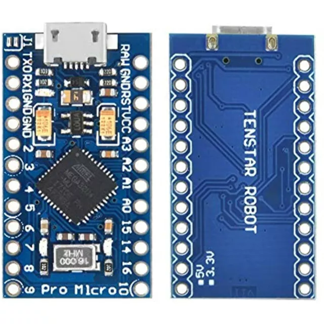 3PCS Pro Micro ATmega32U4 5V/16MHz Module Board With Row Pin Header For Arduino 3