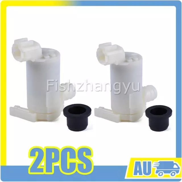 2X Windscreen Washer Pump Wiper Motor for NISSAN PATROL GU Y61 1997 - 2004 AUS