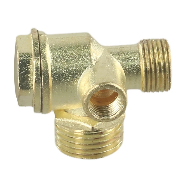 Clapet Anti-retour à 3 Voies Pour Compresseur D’air – En Laiton, Filetage Mâle 10x16x20 – Remplacement Haute Performance - 13