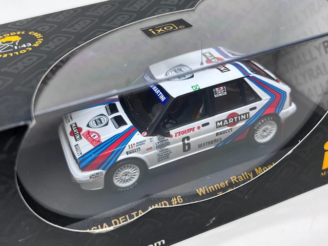 Miniature Lancia Delta N°4 – M.Biasion – Vainqueur Monte-Carlo 1989 – Échelle 1/43 – Ixo SCR002