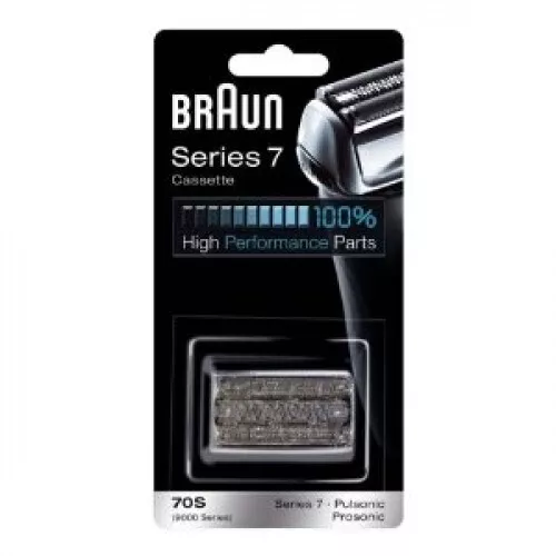 Braun 70S Scherkopf für Rasierer Series 7 Scherteilekassette Kombipack Silber