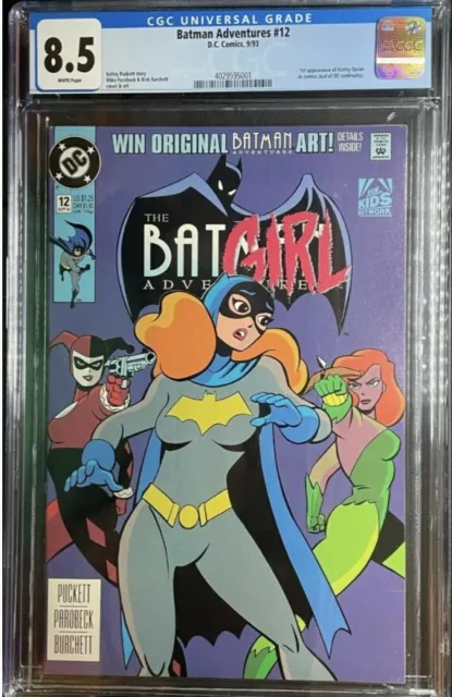 1993 Batman Adventures #12 CGC 8.5 - White Pages, 1st Appearance Harley Quinn