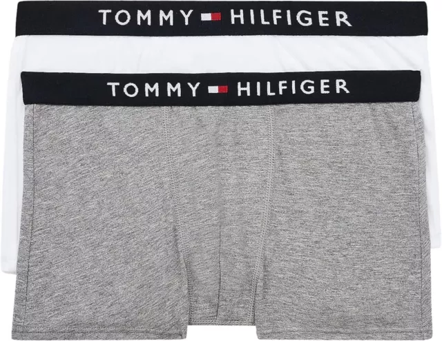 2 x Tommy Hilfiger Boys Boxer Trunks Shorts 14-16 Years New Cotton Stretch