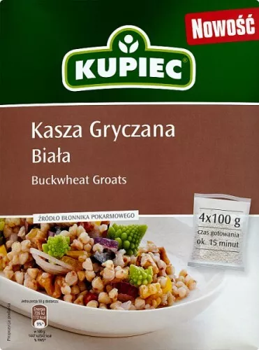 (10,98 EUR/kg) Weißer Buchweizen ''Kasza Gryczana Biala'' 400g Kupiec