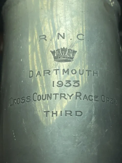 Trophée Sportif DARTMOUTH Royal Naval Collège 1933 Cross Country Race Open THIRD