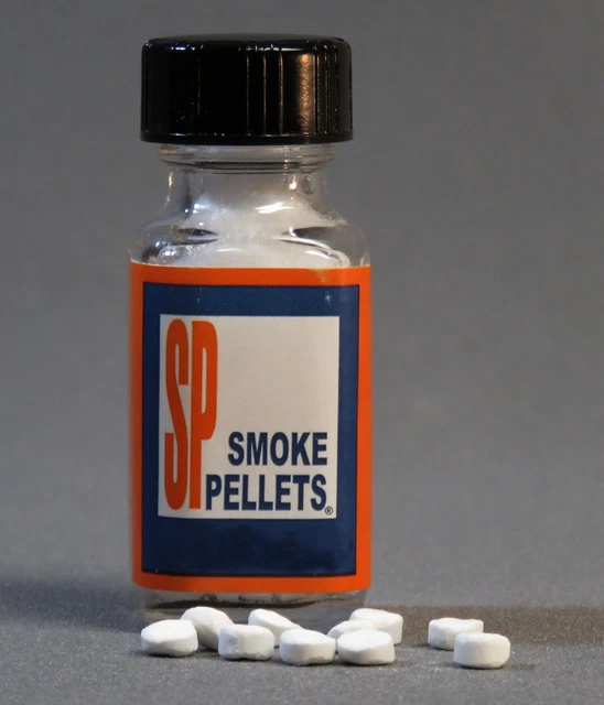 TOY TRAINS UNLIMITED 50 SMOKE PELLETS o gauge train lionel pill bottle