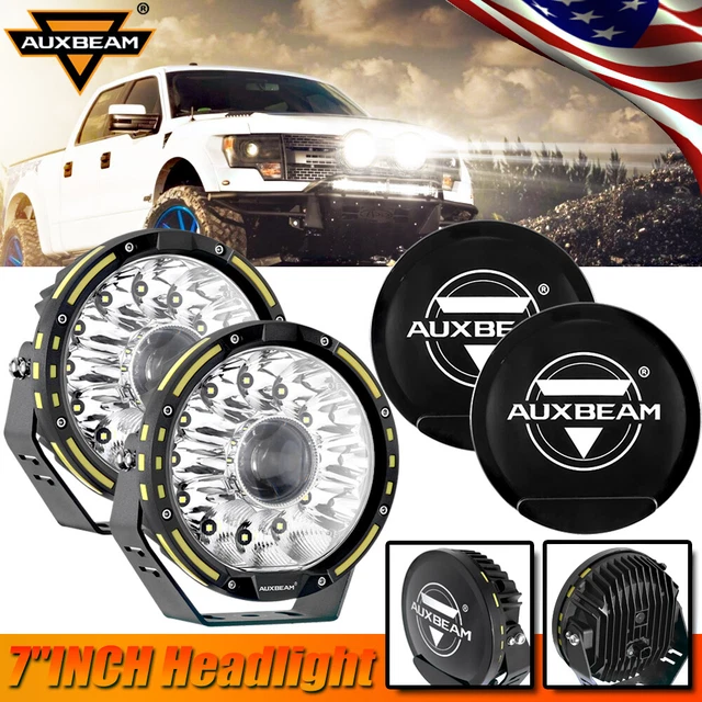 7" Inch LED Driving Headlight For Toyota Tundra Tacoma FJ Cruiser Hilux Prado
