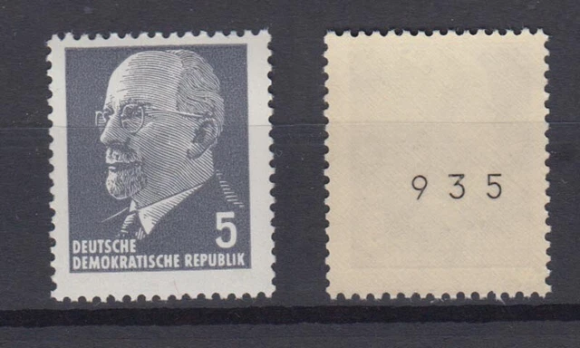 DDR 845 XIBx RM ungerade Nummer Walter Ulbricht 5 Pf postfrisch