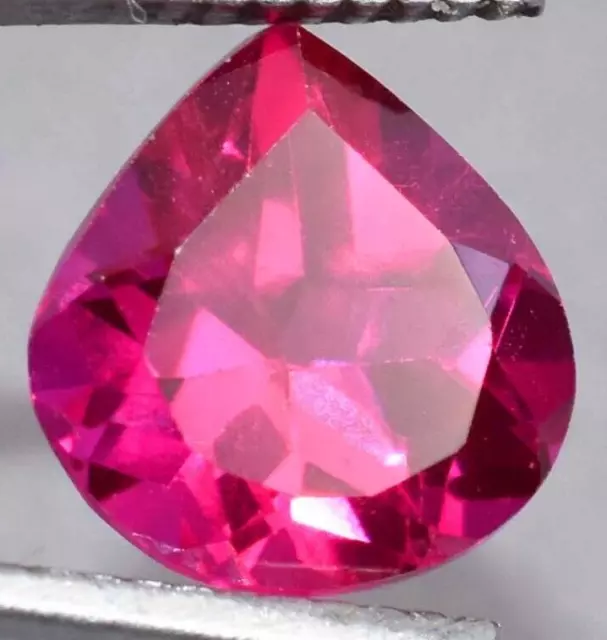 4,48 ct rubis rose naturel non chauffé taille poire pierre précieuse en...