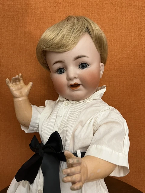 Antique 19" German Bisque Head Doll Kammer Reinhardt Simon Halbig 126 Baby Boy