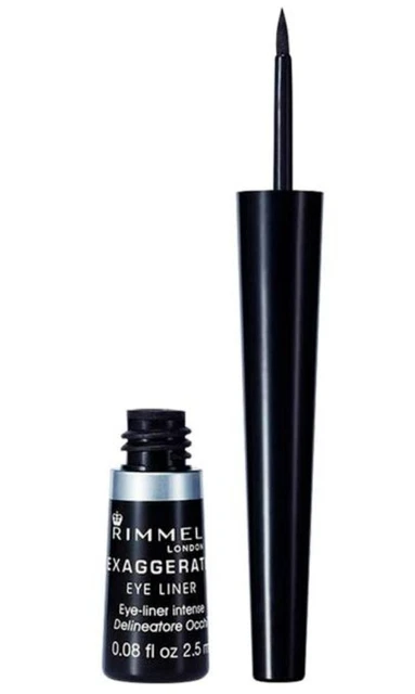 Delineador de ojos líquido exagerado Rimmel Scandaleyes NUEVO tono - 001 NEGRO