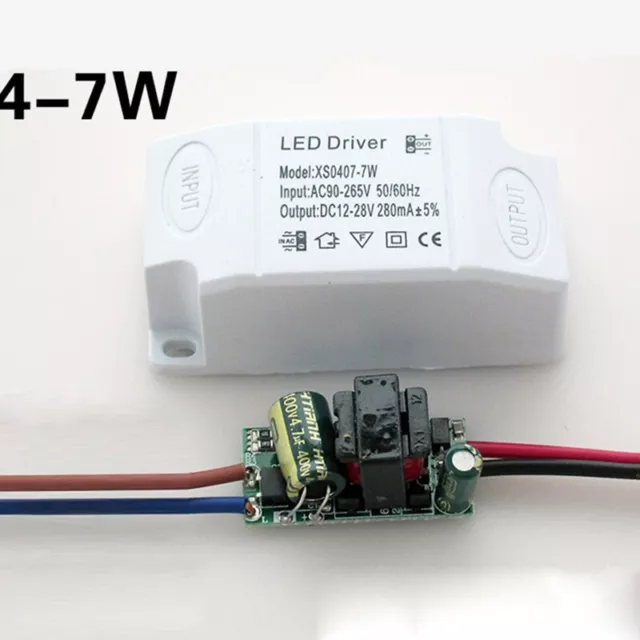 1W-36W LED Driver Adaptateur Dimmables / Non 5X 85 ~265V Transformer 300mA Ac-Dc 3