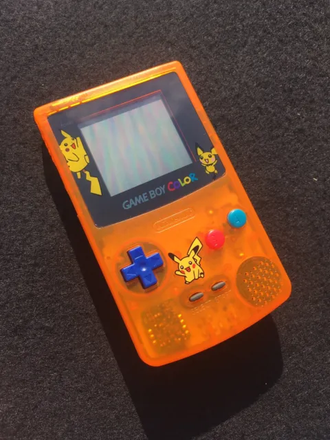 Gameboy Color Naranja Edición Pokemon Pikachu - Estado Como Nueva Nunca Usada