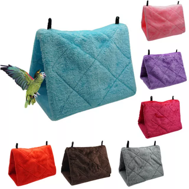 Haustier Weich Warm Hütte Hängematte Vogel Papagei Sittich Budgie Käfig Tent  #T