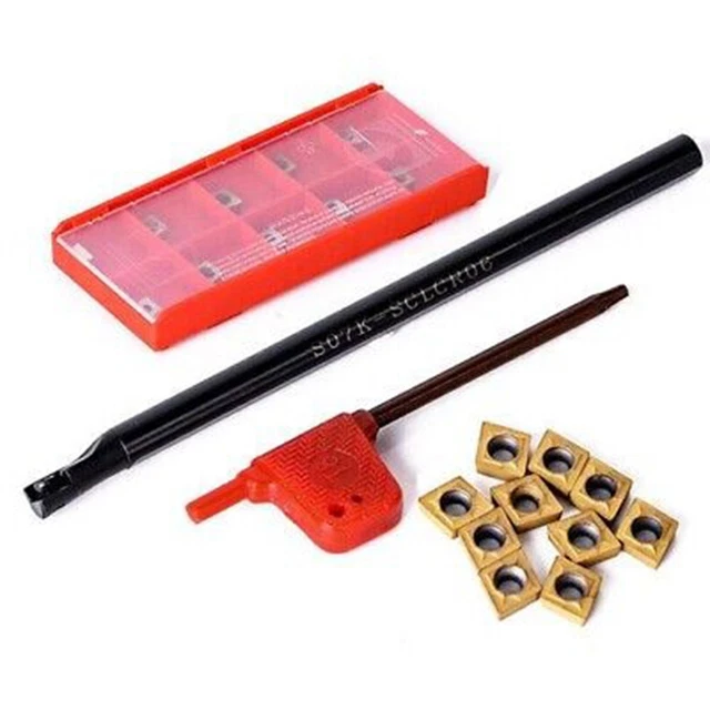 Lot De 7 Barres De Tournage 10mm - Porte-outil Pour Tour/fraisage - Neuf