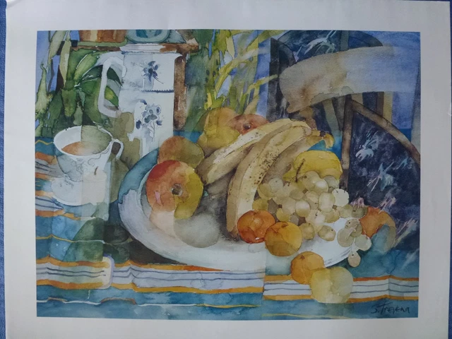 Ancienne Affiche Sérigraphiée KAN AR MOR - Le Mois De La Mer à Douarnenez 1984 - Collection Vintage