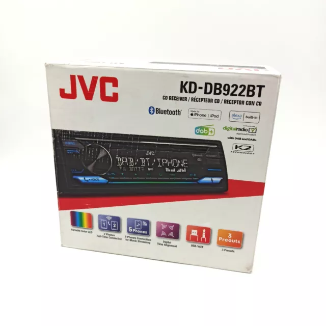 JVC KD-DB922BT CD-Autoradio DAB+ Bluetooth USB AUX-In KFZ Radio defekt