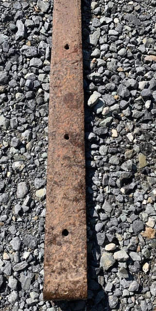 Antique Hand Forged Iron Barn Door Strap Hinge 38" x 2 1/2" 6