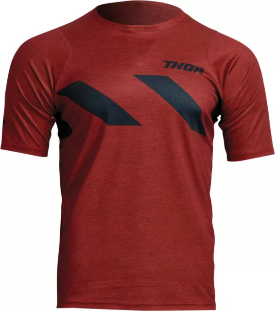 Thor Assist Hazard Jersey Short Sleeve Heather Red Black size X-Small