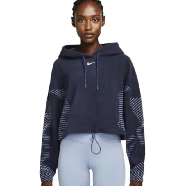 NWT Nike Pro Therma Fit ADV Cropped Fleece Hooded Pullover Women’s XXL