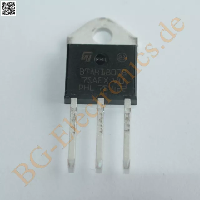 1 x BTA41-800B TRIACS 800V 40A 600V  BTA41-800BRG STM  1pcs