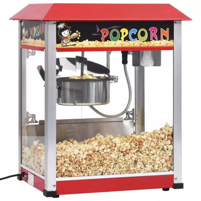 Machine à pop-corn avec pot de cuisson en téflon 1400 W vidaXL