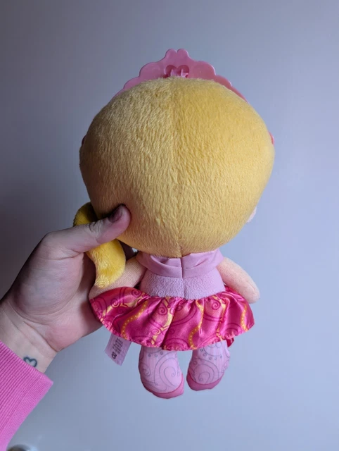 Soft Raddle FISHER PRICE PLUSH Princess Doll Chime Rattle Pink Soft Toy 11