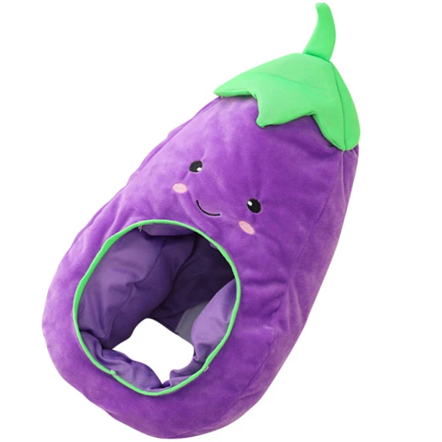 Novelty Costume Hat Eggplant Headgear Headpiece Fruit Hat Props