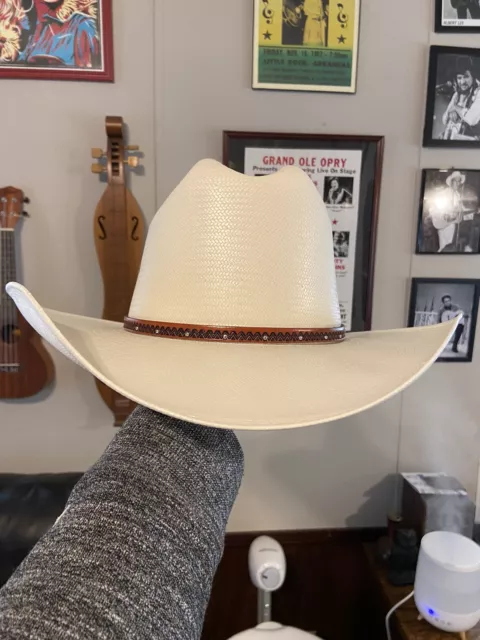 Stetson Straw Cowboy Hat 10x Haywood