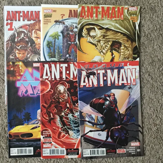Marvel Comics ANT-MAN (volume 1 2015) 1 2 3 4 5 ANNUAL #1 VF/NM Complete Series