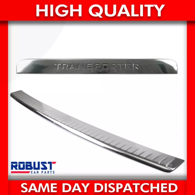 Rear Grab Handle Cover & Bumper Protector Cover S.steel For Vw Transporter