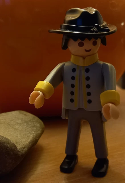 Figurine Playmobil Geobra 1990 – Homme Chantier N5857 – Miniature Vintage Collection